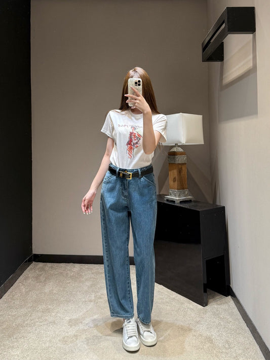 Pra High Rise Straight Ankle Jeans