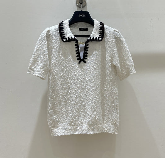 Classic Knit Polo Top