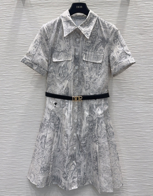 Dio Belted shirt dress