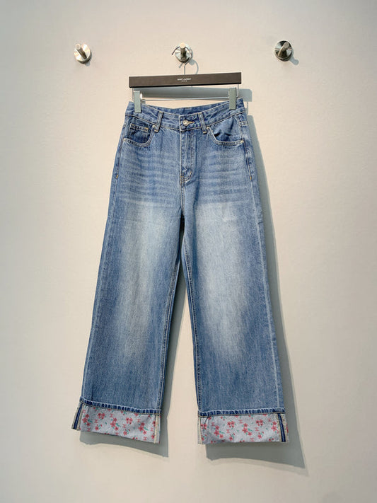 CHAN Denim Wide Leg Pants