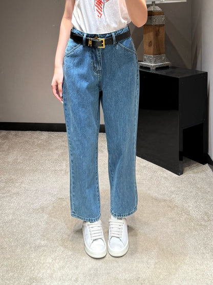 Pra High Rise Straight Ankle Jeans