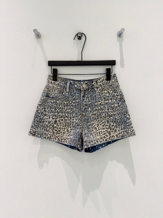 Fen Leopard Print Shorts