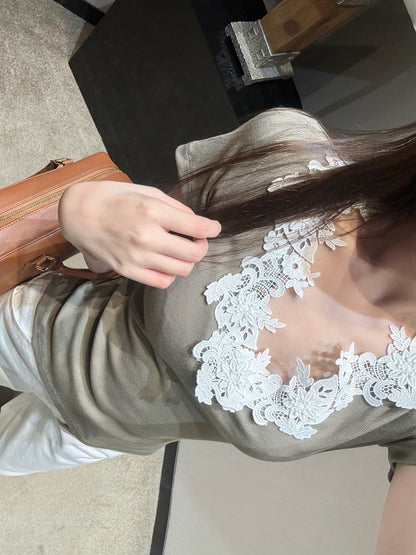 Dio  Ribbed Short Sleeve Top