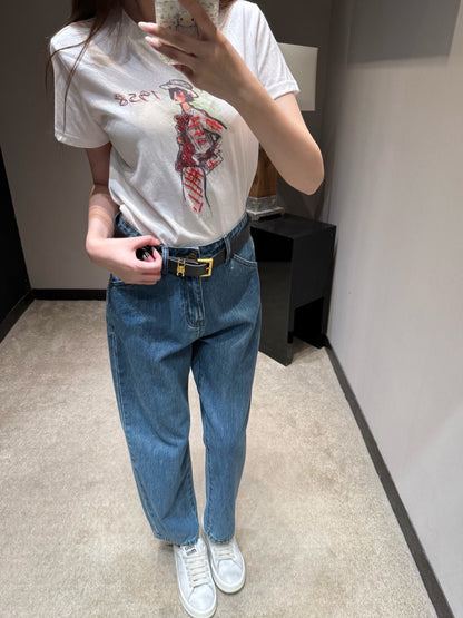 Pra High Rise Straight Ankle Jeans