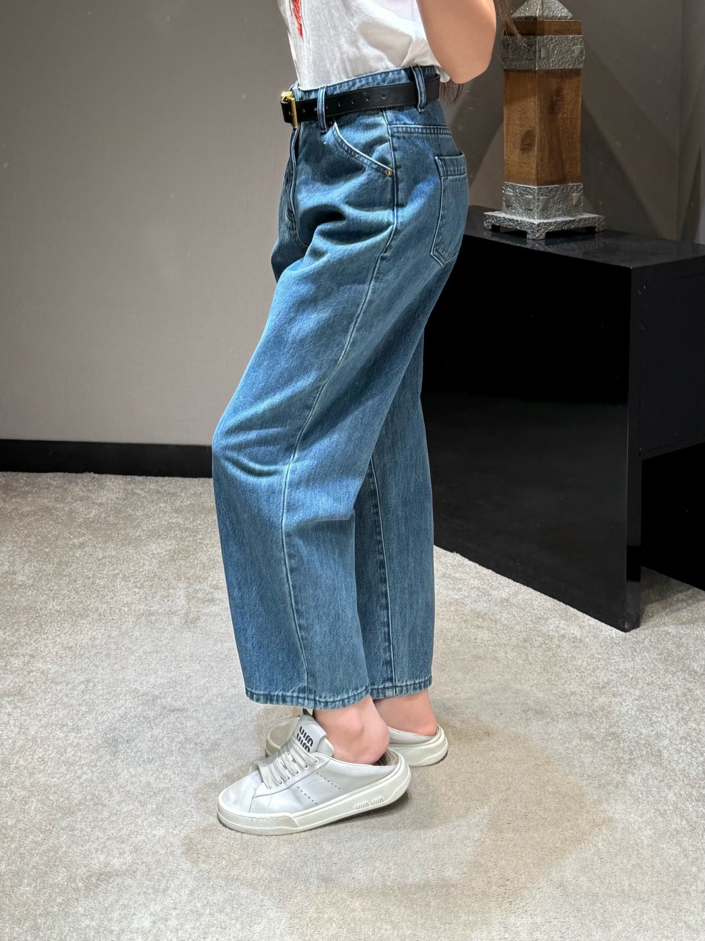 Pra High Rise Straight Ankle Jeans