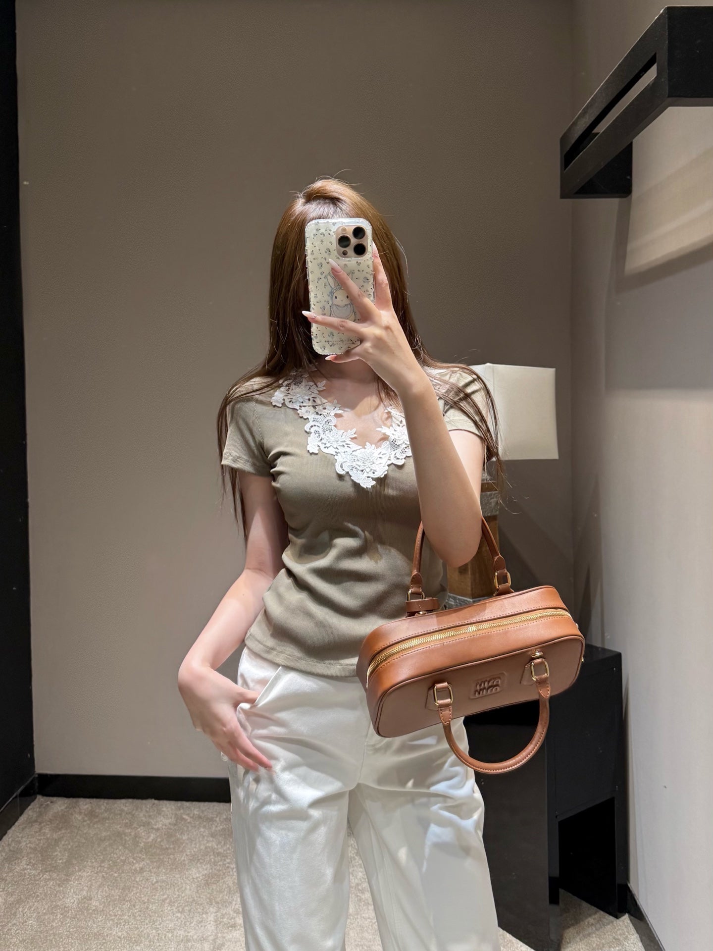 Dio  Ribbed Short Sleeve Top